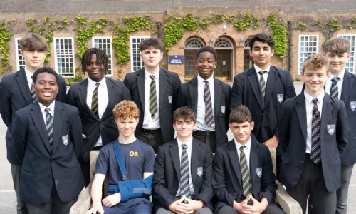 Hill House players who represented the Doncaster Knights' U14 Team - winners of the Yorkshire Cup!